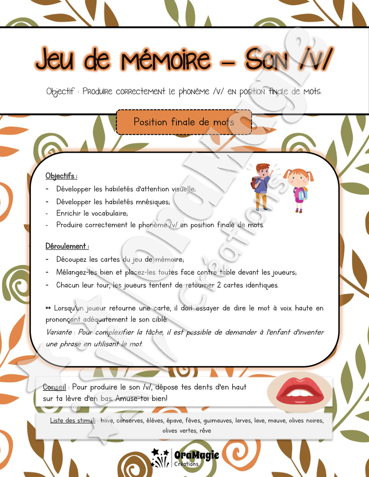 Jeu de mémoire - Phonème -v- position finale - 3$.pdf