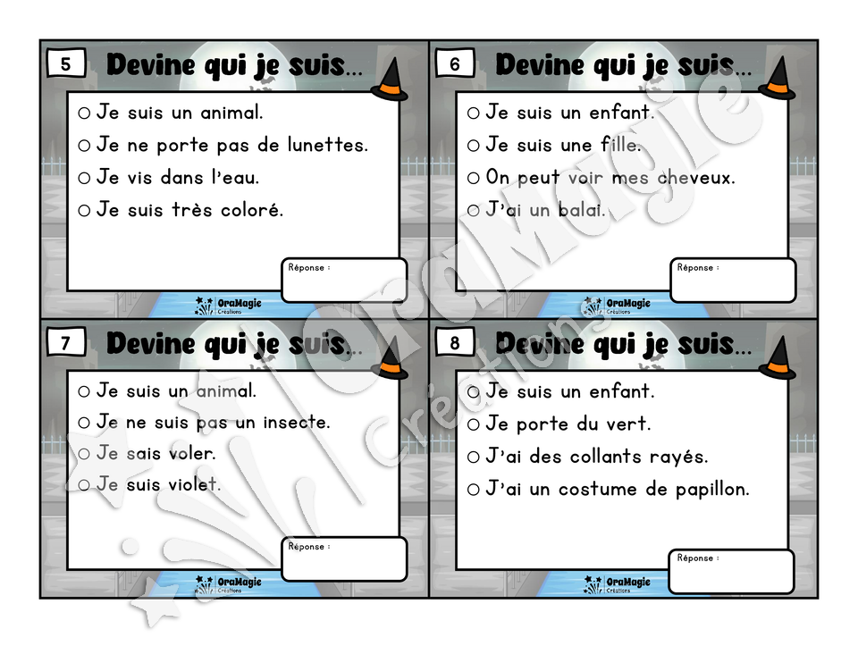 Soirée d'Halloween - Compréhension de lecture - 1re année