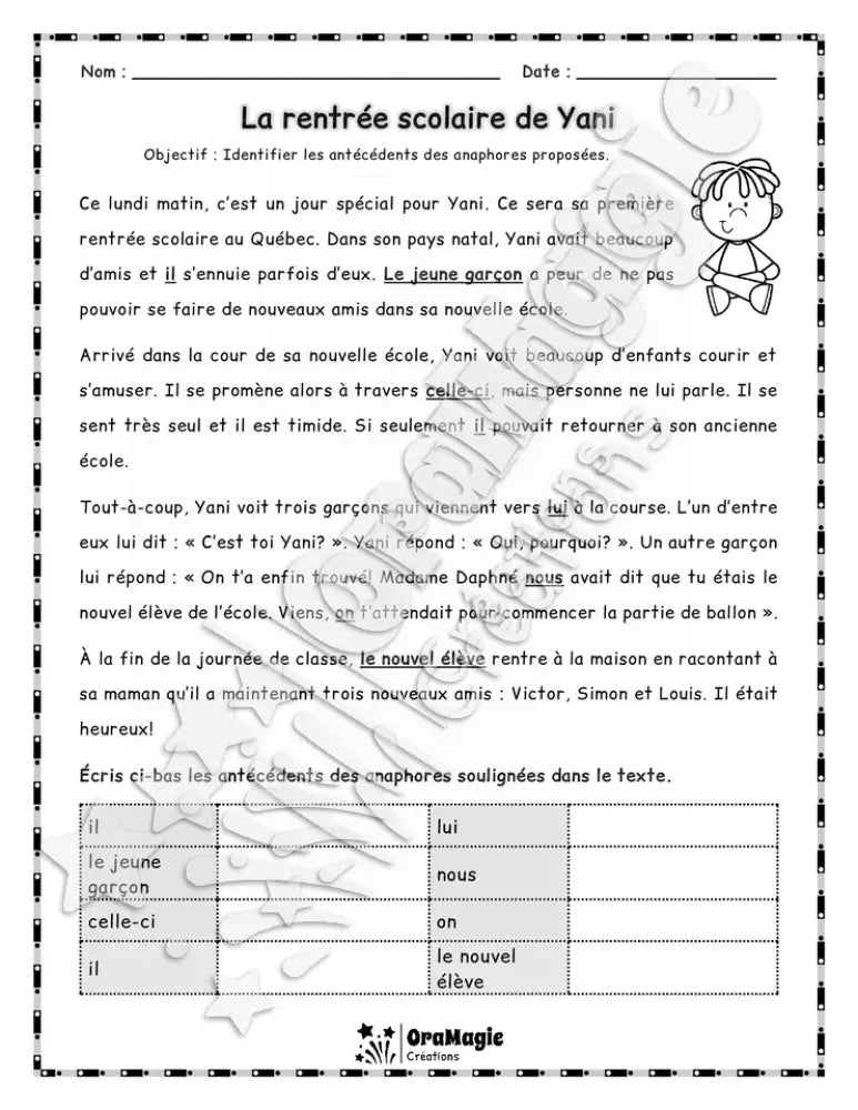Anaphores en textes - 6 textes - Identifier les antécédents - 5$.pdf
