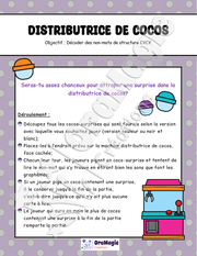 Distributrice de cocos - Décodage non-mots CVCV - 1re année - 4$.pdf