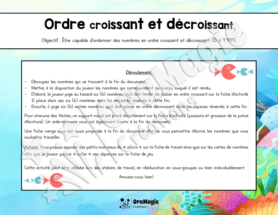 Ordre croissant et décroissant - 3e année primaire.pdf