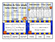 Cartes à tâches - Monstres du futur simple verbes avoir-être-aller - 3e année primaire.pdf
