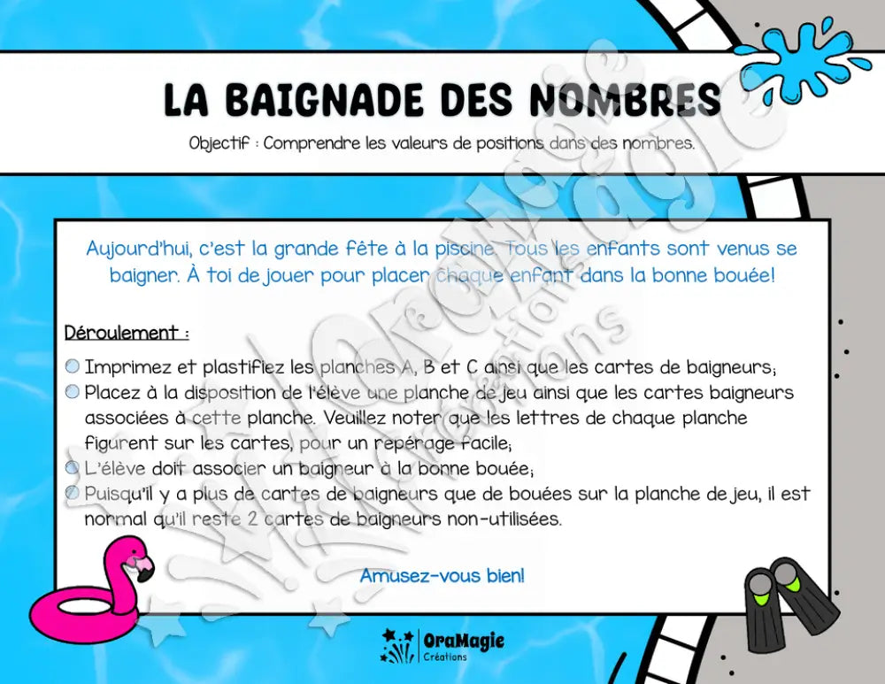 Baignade des nombres - Valeurs de position - 4e année.pdf