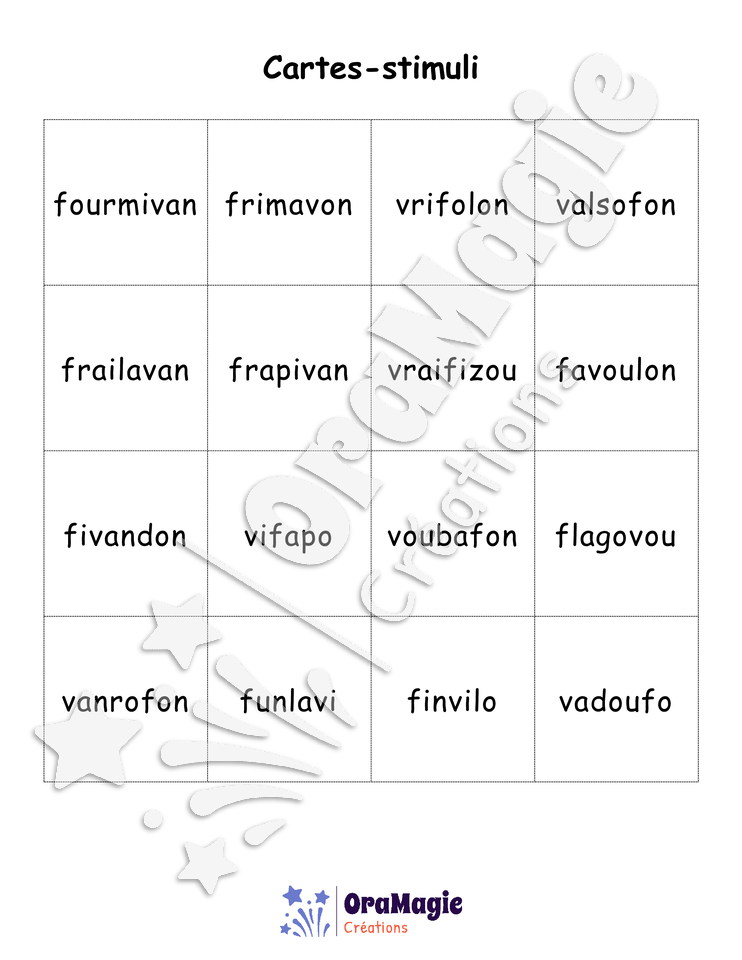 Confusions F-V - Niveau 4 - Le départ des monstres