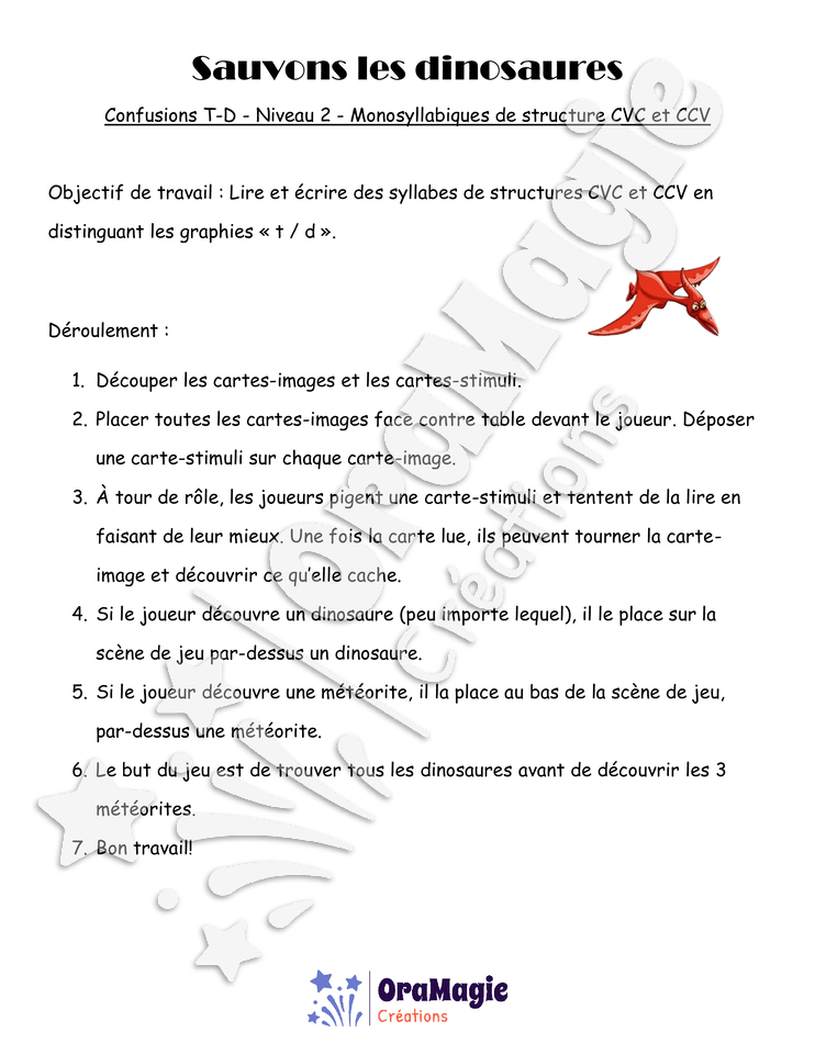 Confusions T-D - Niveau 2 - Sauvons les dinosaures.pdf