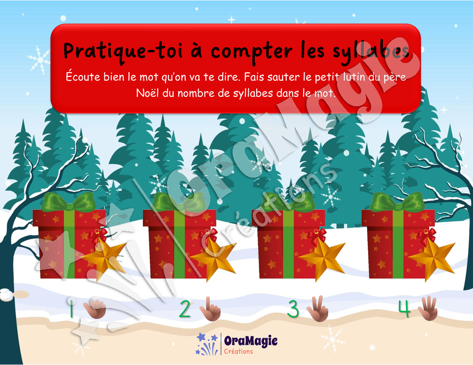 Segmentation syllabique Noël