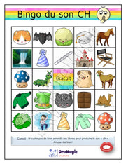 Bingo du son -ch- position initiale - Produit numérique