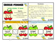 Cartes à tâches - Croque-pommes - 4e année - Comparaison nombres entiers 1000 à 20 000 - 6$.pdf