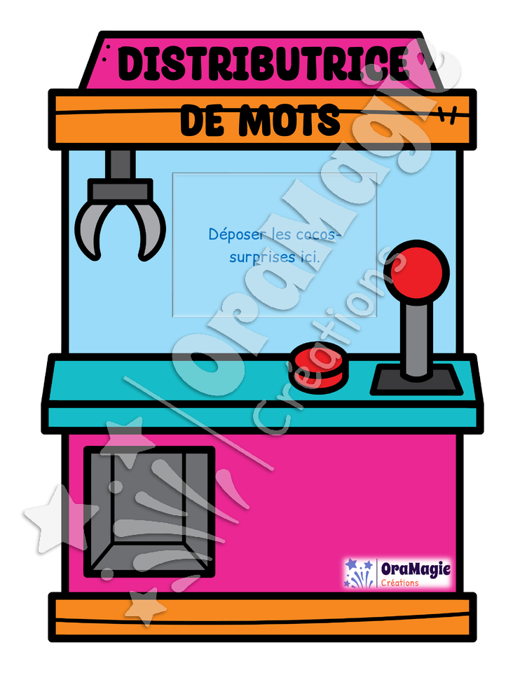 Distributrice de mots - Décodage mots structure CVCV avec et sans sons amoureux