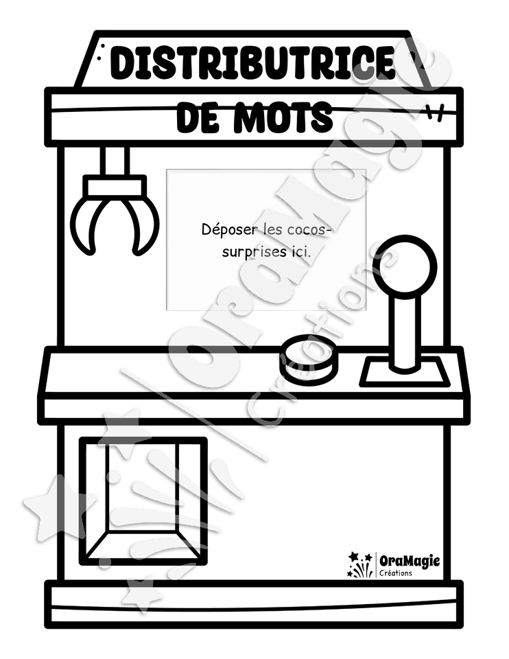 Distributrice de mots - Décodage mots structure CVCV avec et sans sons amoureux