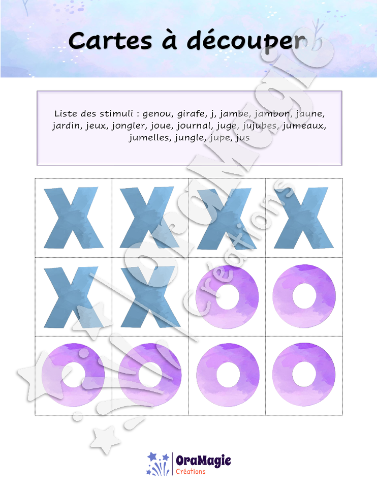 Tic-tac-toe du son -jjj- position initiale