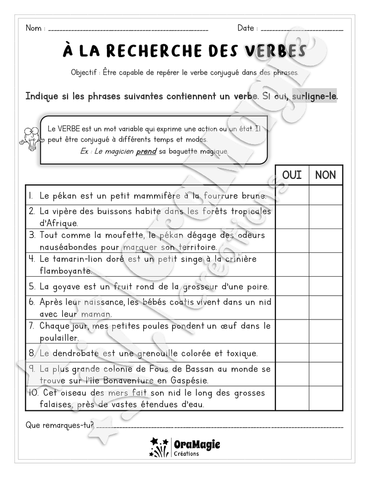 À la recherche des verbes - 3e année.pdf