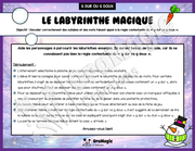Le labyrinthe magique du g dur vs g doux - Thème Hiver - 1re à 4e année - Langage écrit.pdf