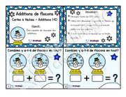 Cartes à tâches - Les additions 0 à 10 - Flocons de neige - 1er cycle - Mathématiques - 5$.pdf
