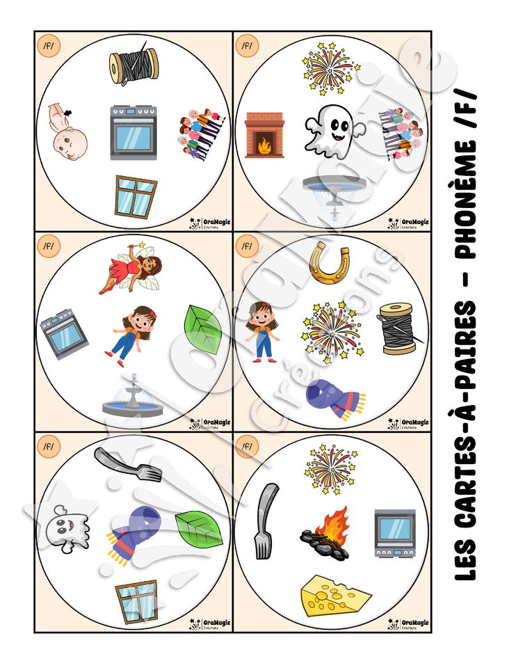 Les cartes-à-paires - Phonologie -f- initial