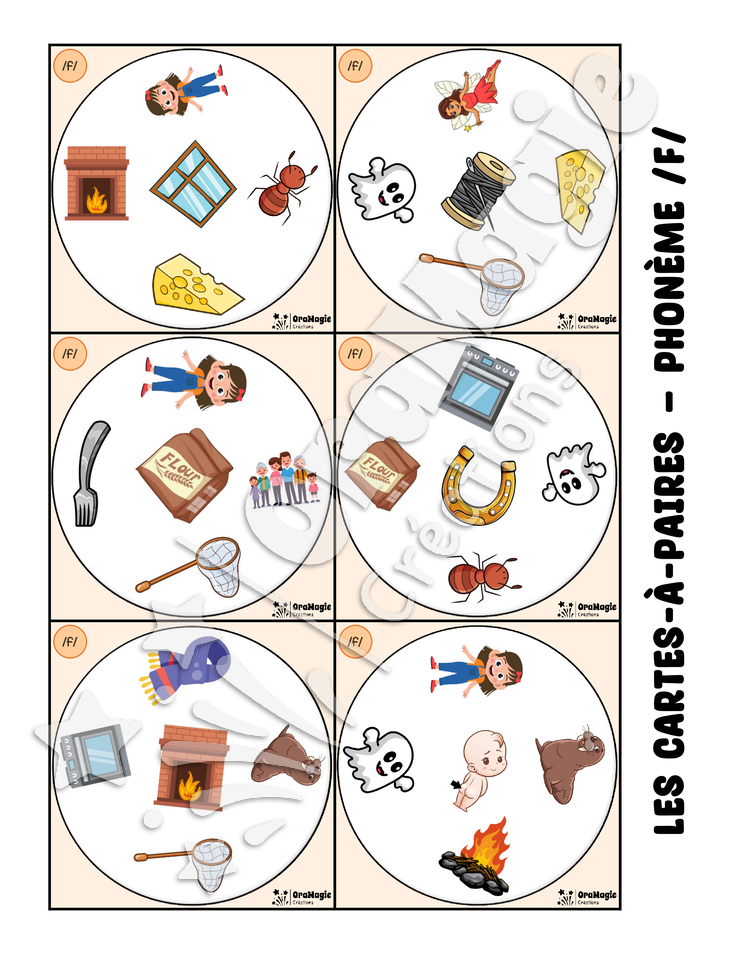 Les cartes-à-paires - Phonologie -f- initial