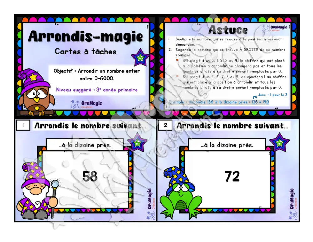 Cartes à tâches - Arrondis-magie - 3e année.pdf