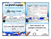 Cartes à tâches - Le grand voyage - Repérer les constituants de la phrase - 4e année.pdf