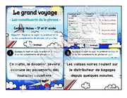 Cartes à tâches - Le grand voyage - Repérer les constituants de la phrase - 5e et 6e année.pdf