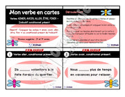 Cartes à tâches - Mon verbe en cartes - Verbe AIMER ALLER AVOIR ÊTRE FINIR conditionnel présent de l’indicatif - 3e et