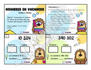 Cartes à tâches - Nombres en vacances - Valeur de position - 5e et 6e année - 5$.pdf