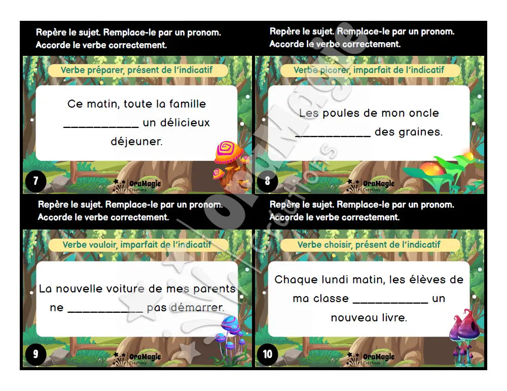 Cartes à tâches - Sujets mystères - 5e et 6e années