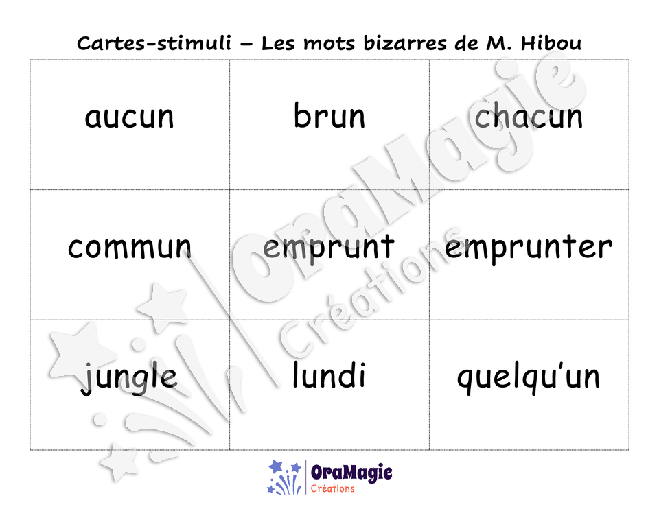 Confusions U-UN - Niveau 5 - Les mots bizarres de Monsieur Hibou