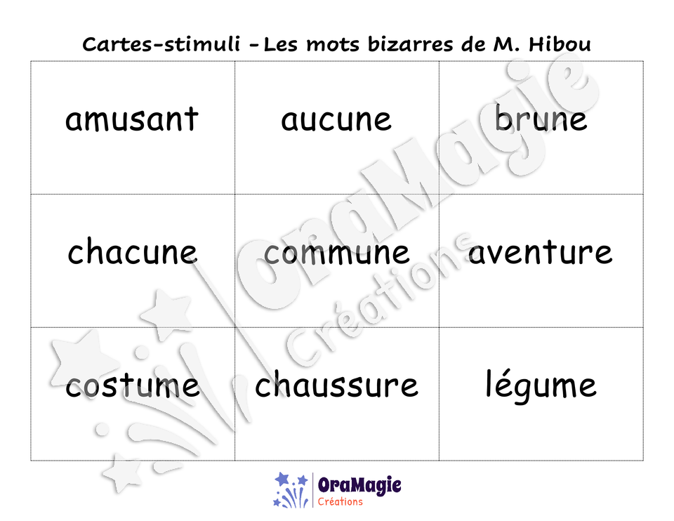 Confusions U-UN - Niveau 5 - Les mots bizarres de Monsieur Hibou
