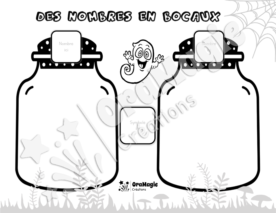 Des nombres en bocaux
