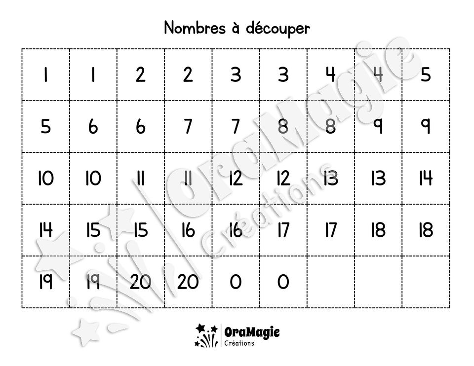 Des nombres en bocaux
