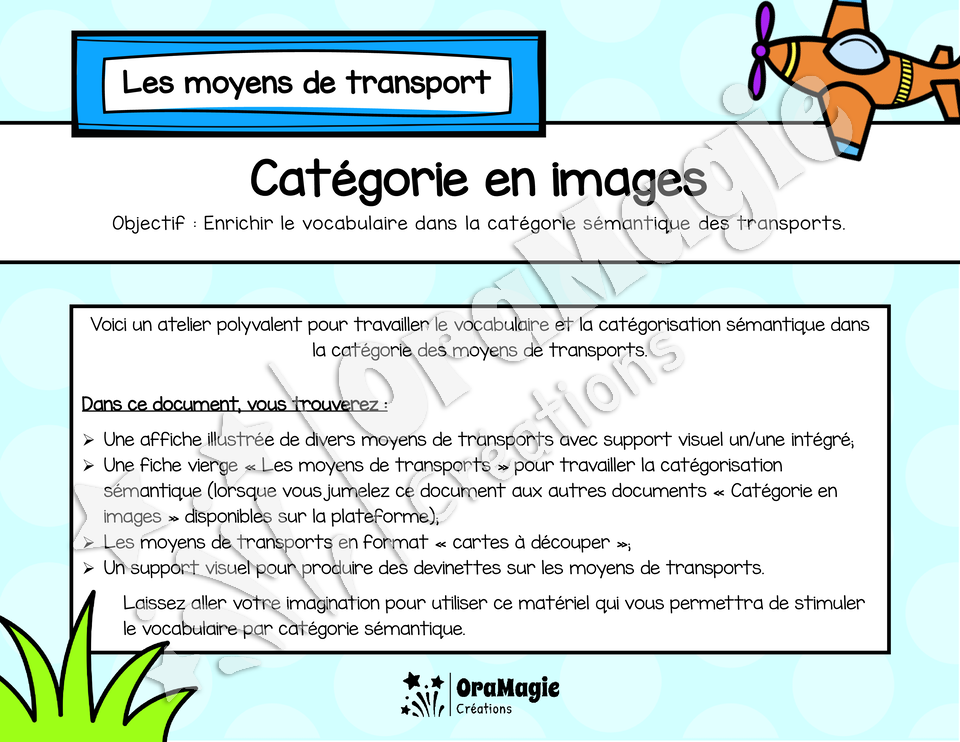 Catégorie en images - Les moyens de transport.pdf