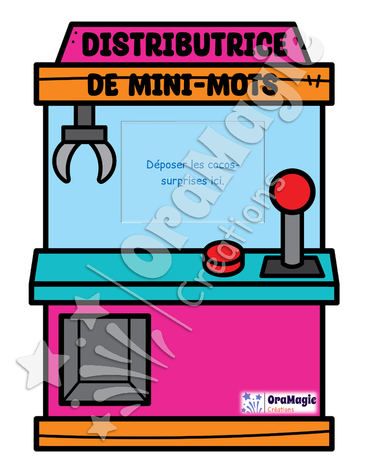 Distributrice de mini-mots - Décodage mots structure CV avec et sans sons amoureux