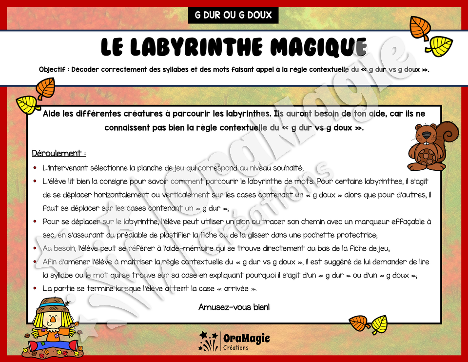 Le labyrinthe magique des g dur vs g doux - Thème automne - Langage écrit.pdf