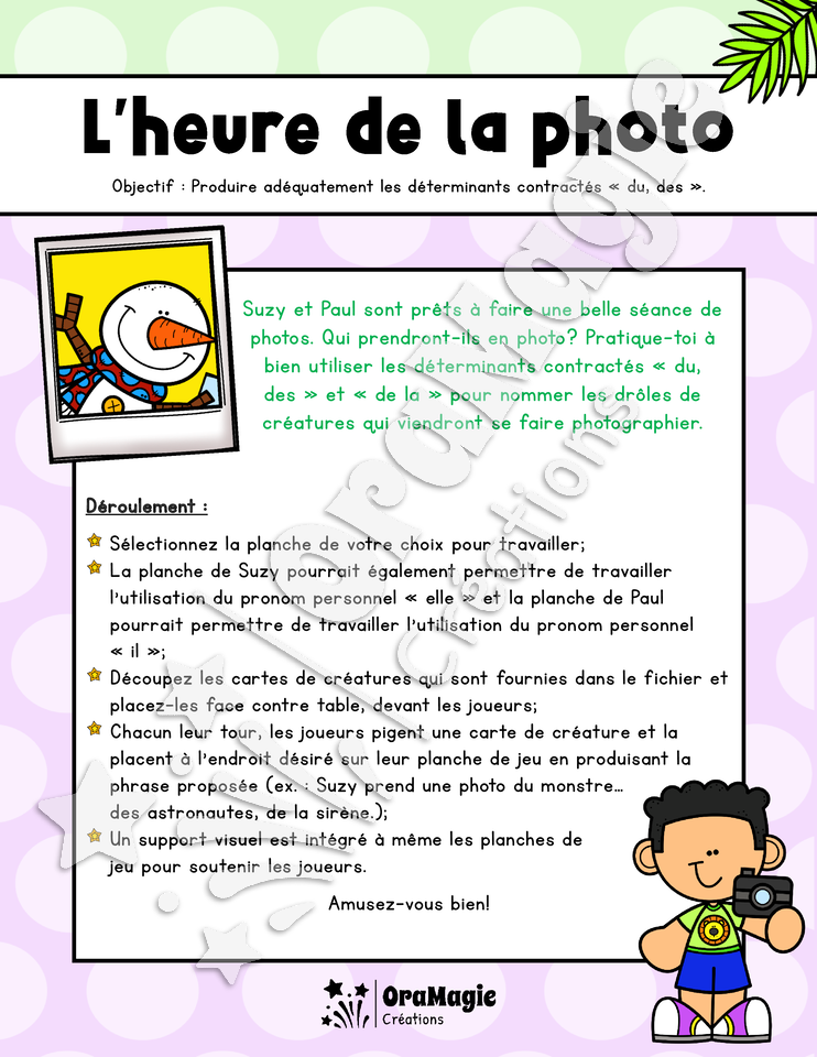 L'heure de la photo - Déterminants contractés du-des-de la.pdf