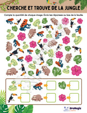 Cherche et trouve de la jungle - Produit numérique