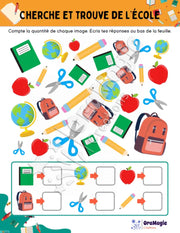 Cherche et trouve de l’école - Produit numérique