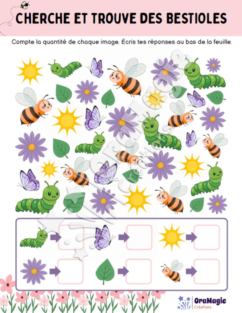 Cherche et trouve des bestioles