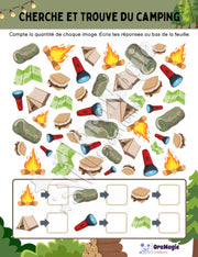 Cherche et trouve du camping - Produit numérique