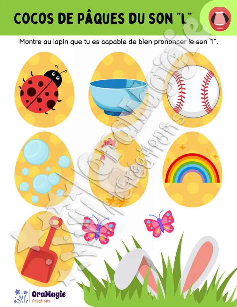 Cocos de Pâques du son -l-