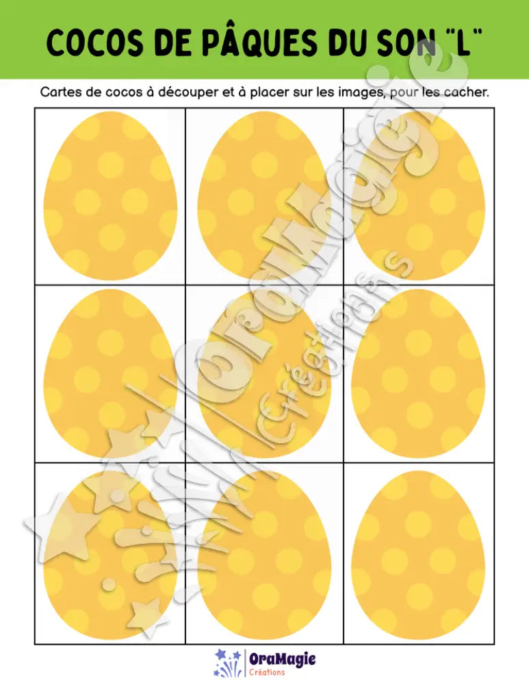 Cocos de Pâques du son -l-