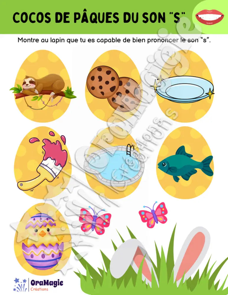 Cocos de Pâques du son -s-