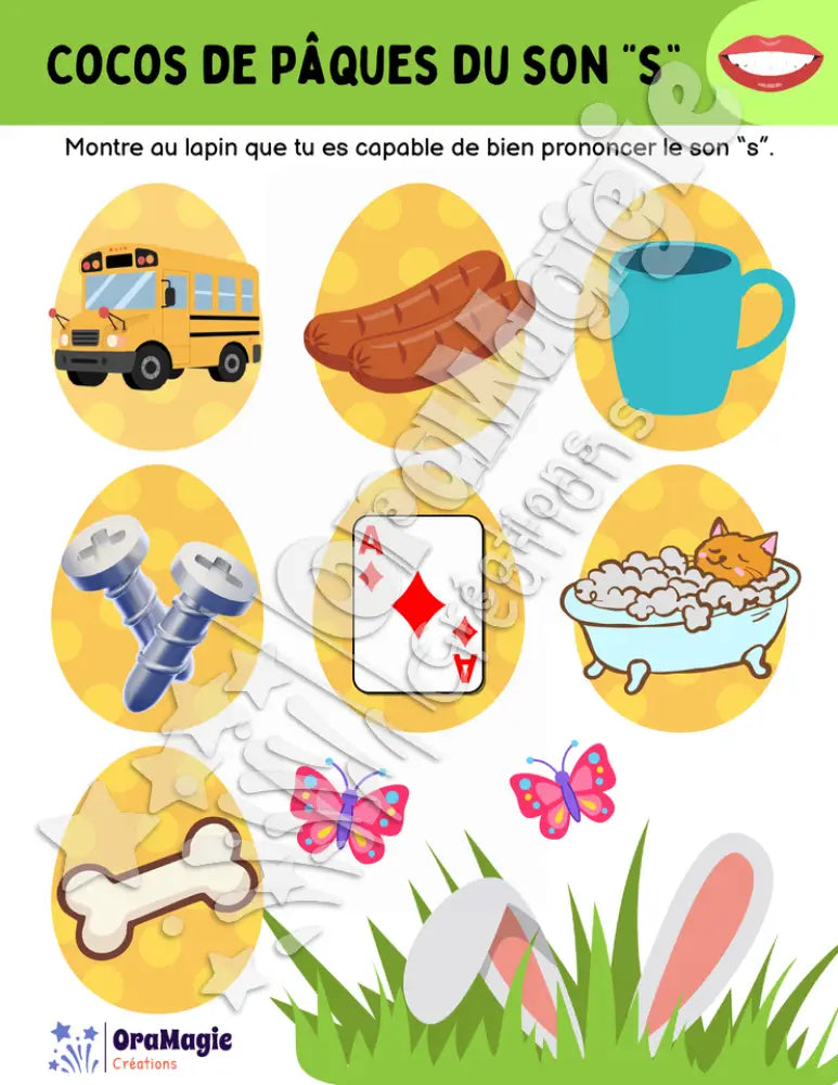 Cocos de Pâques du son -s-