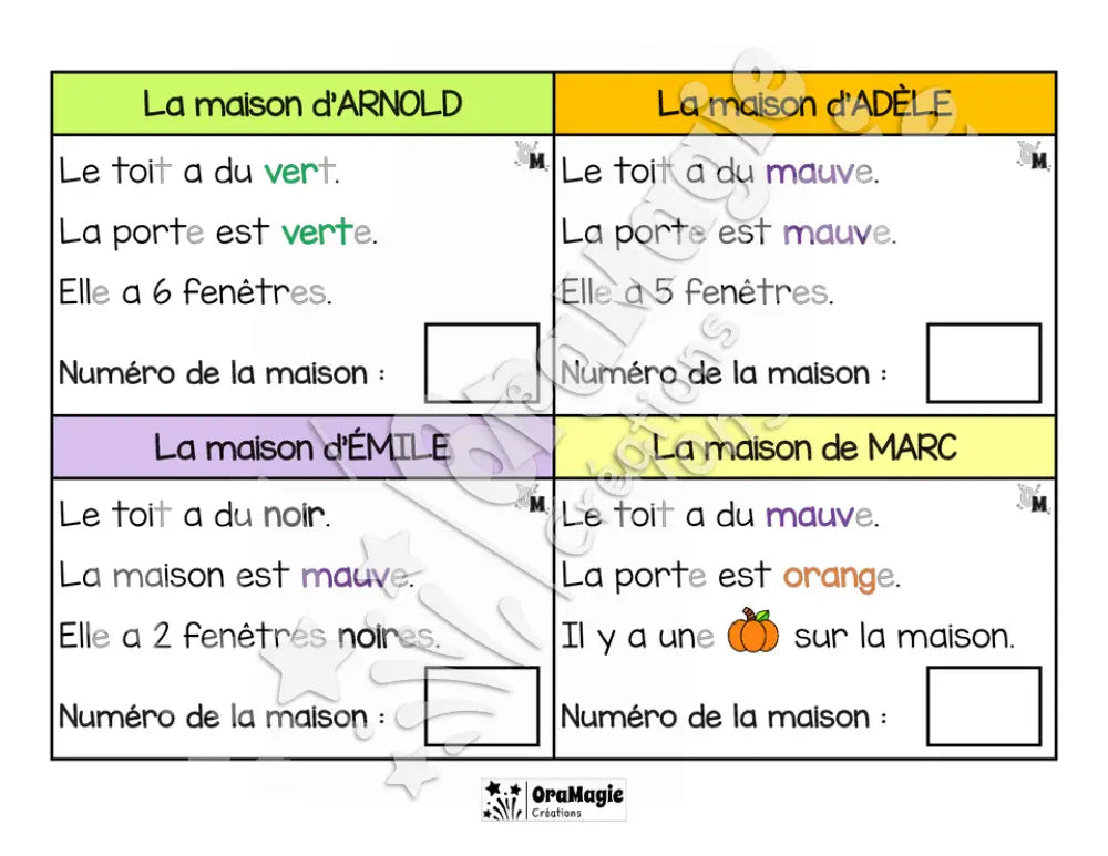 Compréhension de lecture - La ville fantôme - 1re année