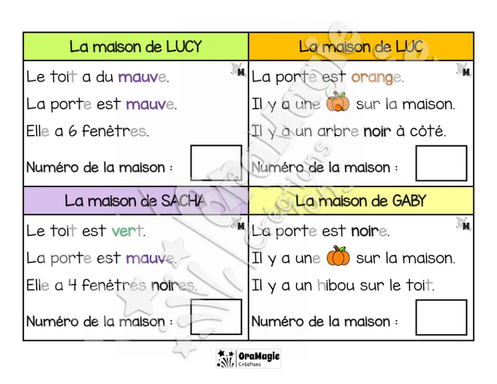Compréhension de lecture - La ville fantôme - 1re année