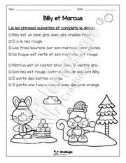 Compréhension de lecture - Lis et colorie - Billy et Marcus - 1re année - 2$.pdf