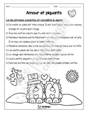Compréhension de lecture - Lis et colorie - St-Valentin - Amour et piquants - 2e année - 2$.pdf
