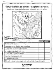 Compréhension de lecture Noël - 1re année - VRAI OU FAUX - La grande livraison - 2$.pdf