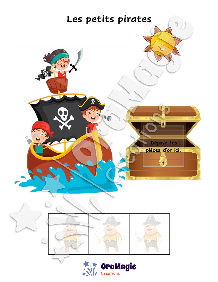 Confusions S-SS - Niveau 4 - Les petits pirates