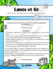 Lance et lis - Décodage de mot et de phrases - Les yods ail, eil, eui, ill, ouil - Langage écrit, 3e et 4e.pdf