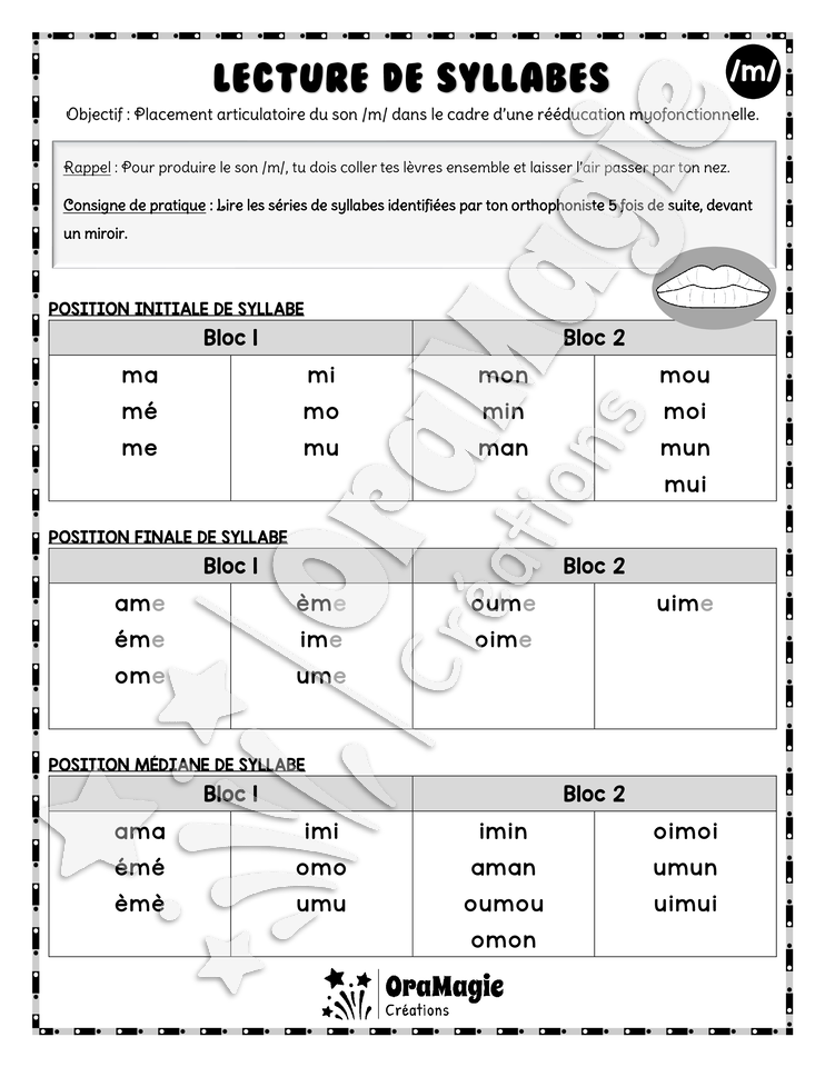 Lecture de syllabes - Placement son -m- TOM.pdf